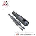 weber 45mm conical double screw and cylinder /screw barrel for PVC pipe profile extruder Parallel twin screws